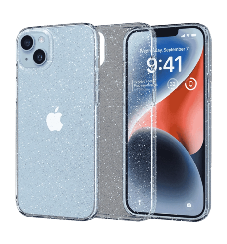 Чохол Spigen iPhone 14 Liquid Crystal Glitter, Crystal Quartz (ACS05034)