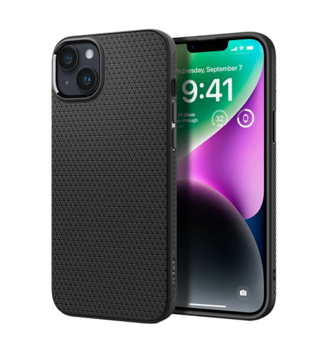 Чохол Spigen  iPhone 14 Plus Liquid Air, Matte Black (ACS04891)