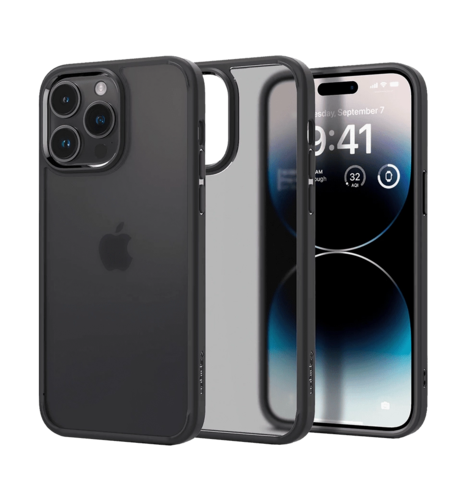 Чохол Spigen  iPhone 14 Pro Max Ultra Hybrid, Frost Black (ACS04824)