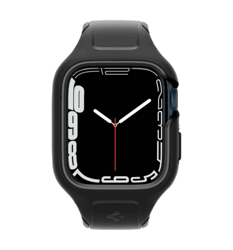 Чохол та ремінець 2в1 Spigen для Apple Watch 45mm Liquid Air Pro, Black(ACS04182)