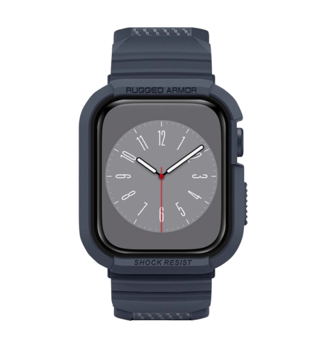 Чохол та ремінець 2в1 Spigen для Apple Watch 45mm/44mm Rugged Armor Pro, Charcoal Gray(ACS00819)