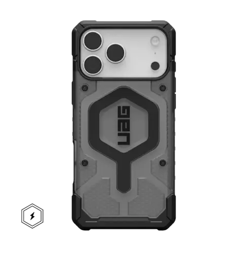 Чохол UAG для iPhone 17 Pro Max, Pathfinder Clear MagSafe, Ash/Black