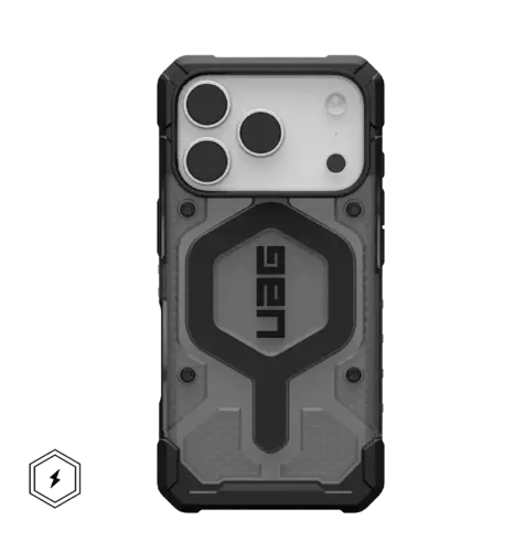Чохол UAG для iPhone 17 Pro, Pathfinder Clear MagSafe, Ash/Black