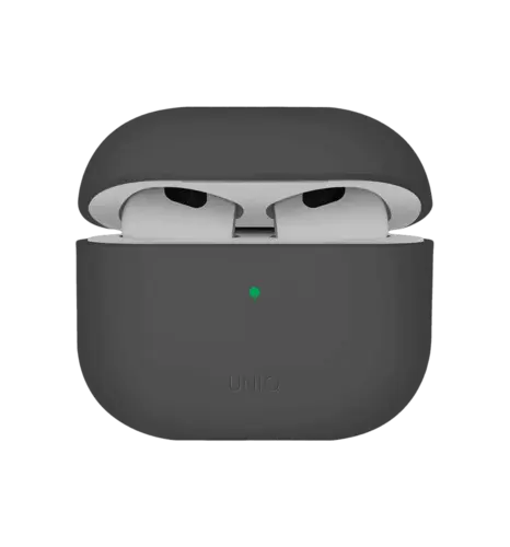 Чохол UNIQ Lino для AirPods 4 Silicone ash grey (UNIQ-AIRPODS(2024)-LINOGRY)