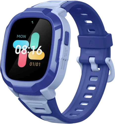 Дитячий годинник-телефон Mibro P6, 1.4", 240x280, GPS, 2MP, 900мА·год, 2АТM, синій