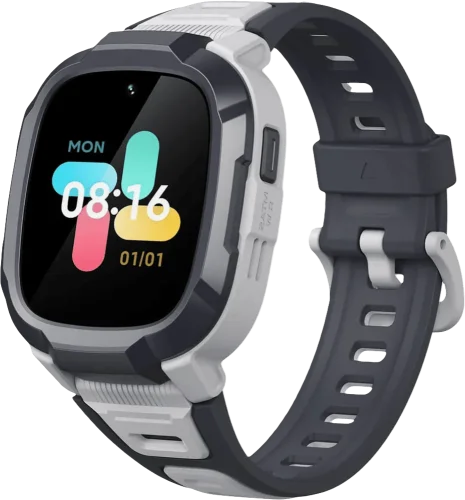 Дитячий годинник-телефон Mibro P6, 1.4", 240x280, GPS, 2MP, 900мА·год, 2АТM, сірий