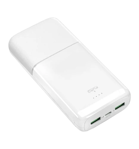 Додаткова батарея Puro Powerbank 20000mAh 2USBA+1USB-C 20W, white ( PUFCBB200P3WHI)  
