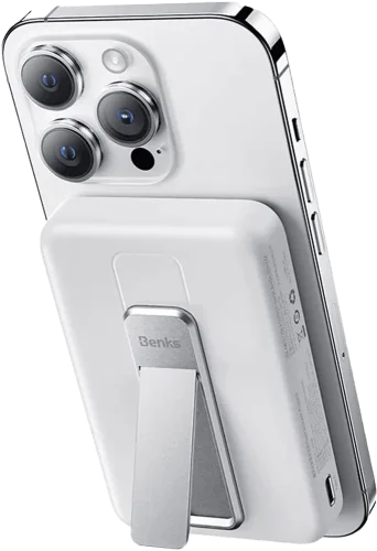 Доп Батарея Benks MP08 magnetic wireless charger 10000mAh (White) (C.D.PW.AP.WE.0014)