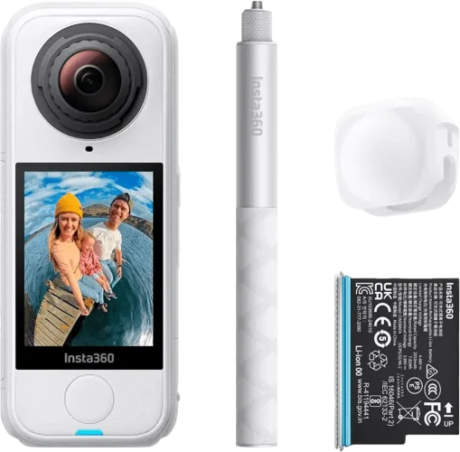 Экшн-камера Insta360 X4 Air Starter Bundle (Arctic White) (CINSAAFA/SE17)