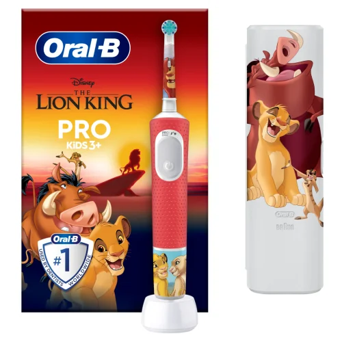 Электрическая зубная щетка ORAL-B Kids (3+) D103.413.2KX Lion King типа 3772+дор.чех.(8700216297172)