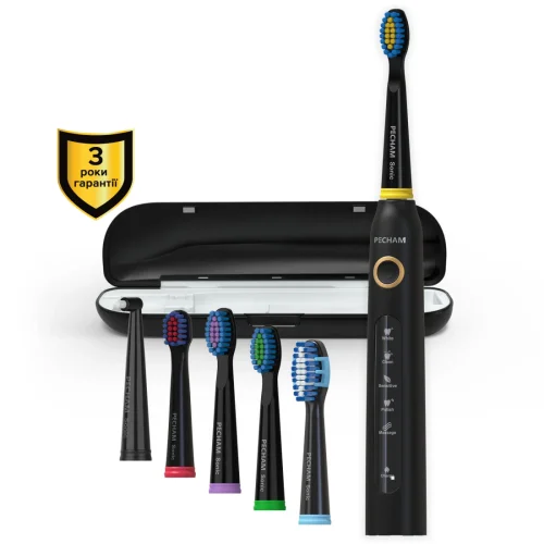Электрическая зубная щетка PECHAM Black Travel PC-080 (0290119080103)