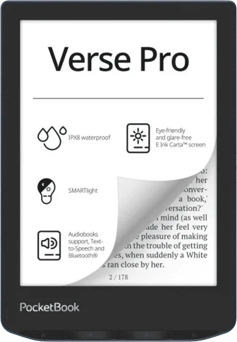 Електронна книга PocketBook 634 Verse Pro Azure (PB634-A-CIS)