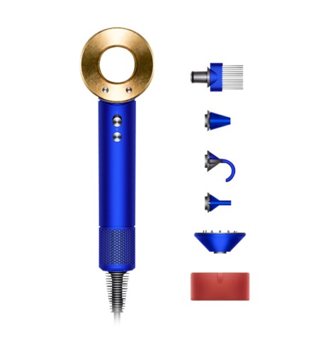 Фен для волосся Dyson Supersonic HD07 (23.75K Blue/Goldl) (389910-01)