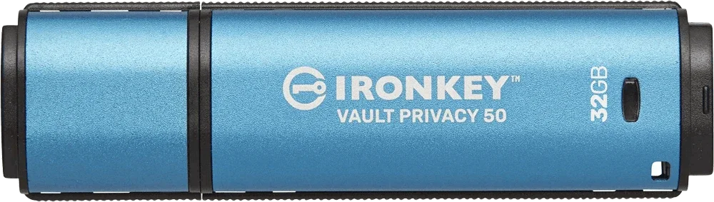 Флеш память 32GB IronKey Vault Privacy 50 AES-256 Encrypted, FIPS 197, шифрование XTS-AES 256-bit