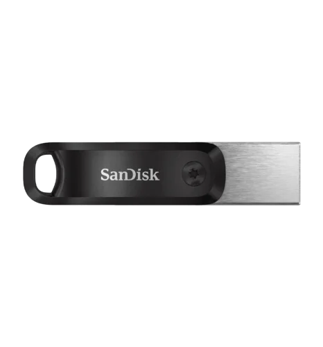 Флеш пам'ять USB SanDisk iXpand Go 64GB USB 3.0 + Lightning Black/Silver (SDIX60N-064G-GN6NN)