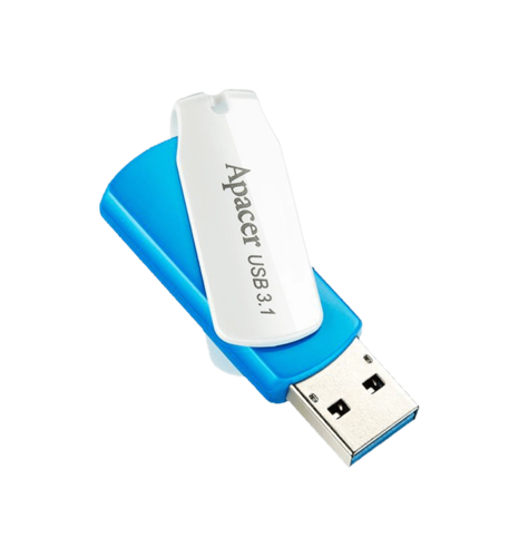 Флешка Apacer 3.1 (AH357) 64GB Blue/White (AP64GAH357U-1)