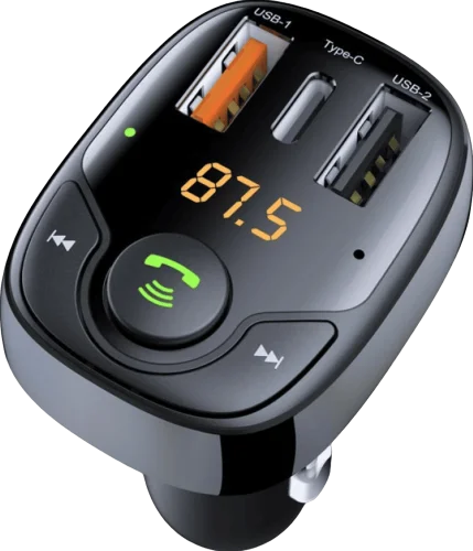 FM-трансмітер Remzona Vibe PD 36W FMAAC-02BK з Bluetooth 5.0 та портом Type-C