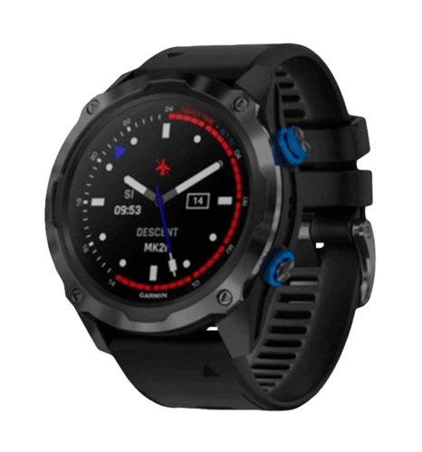 Смарт-годинник Garmin Descent Mk2i Titanium Carbon Gray DLC with Black Band (010-02132-01/11)
