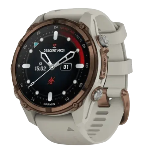 Garmin Descent Mk3i 43 mm Bronze PVD Titanium with French Gray Silicone Band (010-02753-13/14)