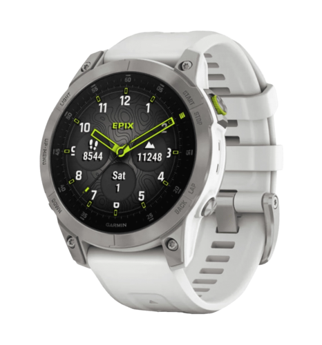 Смарт-годинник Garmin Epix Gen 2 Sapphire - White Titanium (010-02582-20/21)