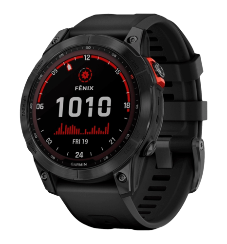 Смарт-годинник Garmin Fenix 7 Solar Slate Gray with Black Band (010-02540-10/11)