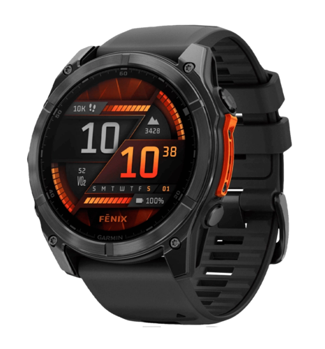 Спортивний-годинник Garmin Fenix 8 51mm AMOLED Slate Gray with Black Silicone Band (010-02905-00)
