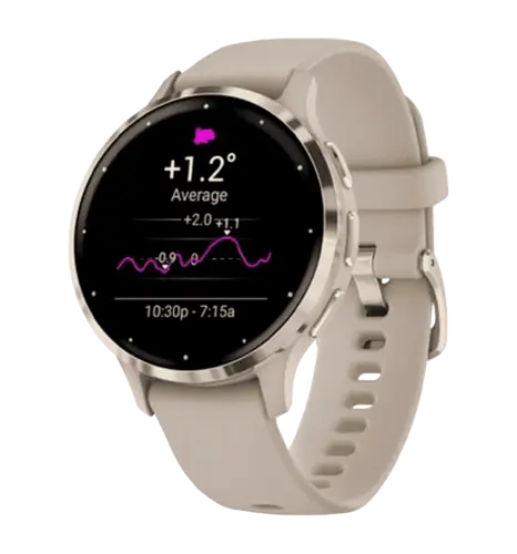 Garmin Venu 3S Soft Gold S. Steel Bezel with Ivory Case and S. Band (010-02785-04/54) БУ