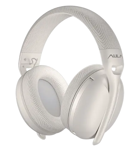 Гарнітура бездротова AULA S6 wireless headset - 3 in 1, wired, 2.4G wireless, Bluetooth milk tea