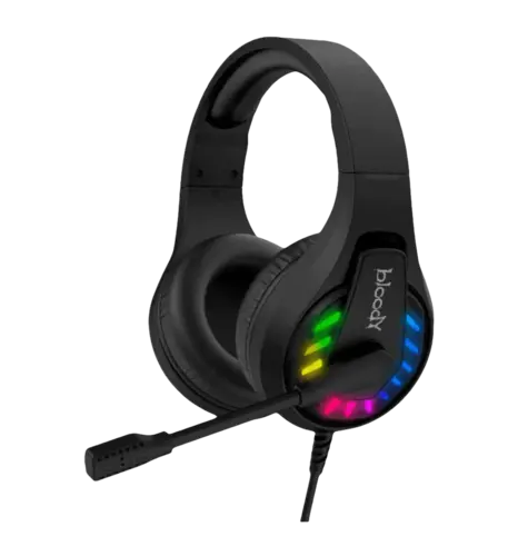 Игровая гарнитура Bloody G230 с LED подсветкой, черный цвет, USB