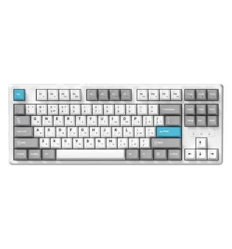 Игровая беспроводная клавиатура Asgard Ragnar Keychron Super Red Switch Bluetooth USB White (MK285WH)