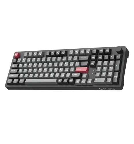 Беспроводная игровая клавиатура GamePro Asgard Drakkar Keychron Super Red Switch Bluetooth USB Black (MK305BK)