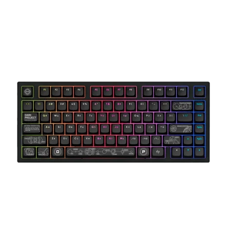 Беспроводная игровая клавиатура DARK PROJECT ALU81 Terra Nova ENG/UA (DPKB_NOVA_81_ANSI_BLACK_UA)