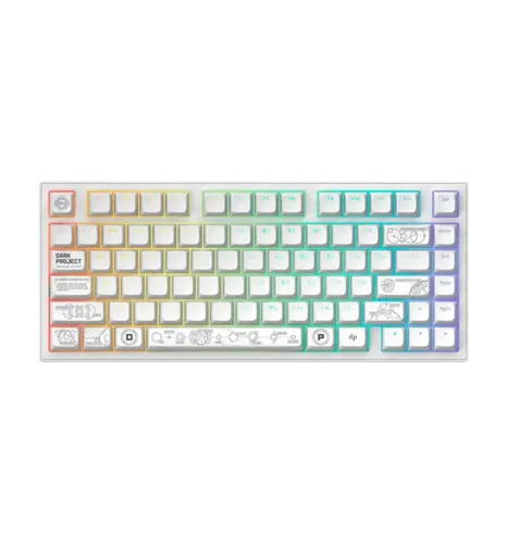Ігрова клавіатура бездротова DARK PROJECT ALU81 Terra Nova ENG/UA (DPKB_NOVA_81_ANSI_WHITE_UA)