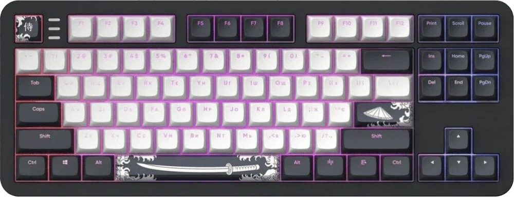 Игровая клавиатура DARK PROJECT ALU87 Bushido ENG/UA (DPKB_BUSHIDO_87_ANSI_UA)
