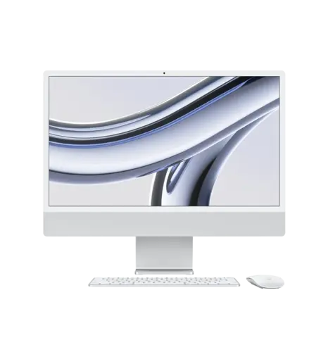 iMac 24" Retina 4,5K/M3/8GB/8CPU/10GPU/256GB SSD/Silver 2023 (MQRJ3)