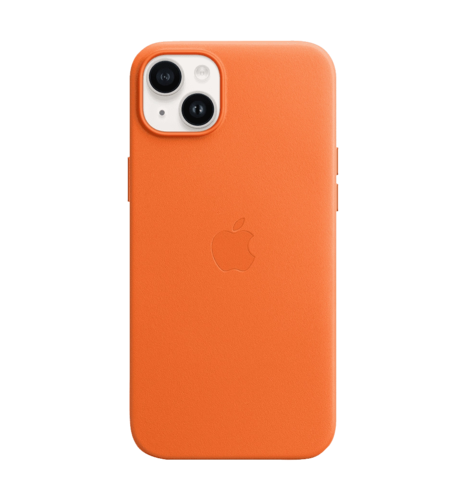 iPhone 14 Plus Leather Case with MagSafe - Orange (MPPF3ZE/A)