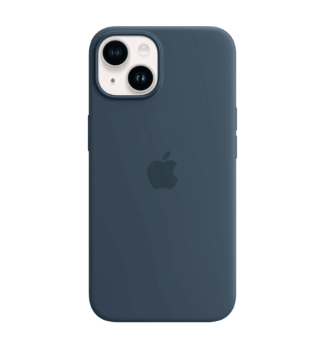 iPhone 15 Plus Silicone Case with MagSafe Storm Blue (MXQT3ZM/A)
