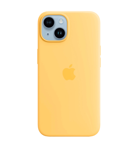 iPhone 15 Plus Silicone Case with MagSafe Sunshine (MWNF3ZM/A)
