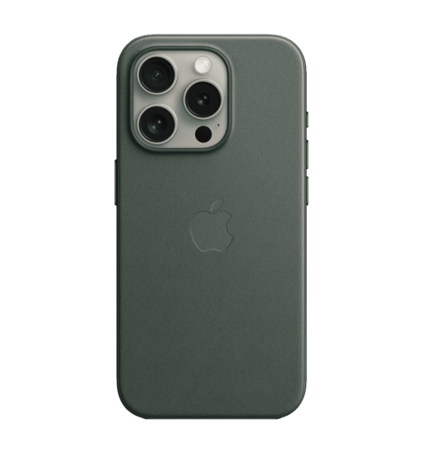 iPhone 15 Pro FineWoven Case with MagSafe Evergreen (MT4U3ZM/A)