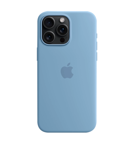 iPhone 15 Pro Max Silicone Case with MagSafe Winter Blue (MT1Y3ZM/A)