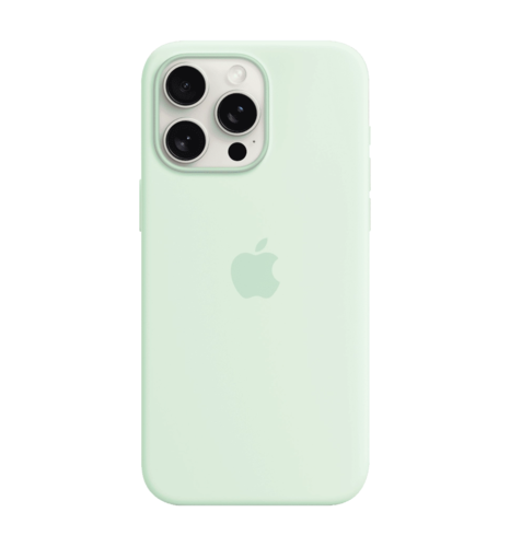 iPhone 15 Pro Silicone Case with MagSafe Soft Mint (MWNL3ZM/A)