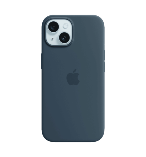 iPhone 15 Silicone Case with MagSafe Storm Blue (MXPF3ZM/A)