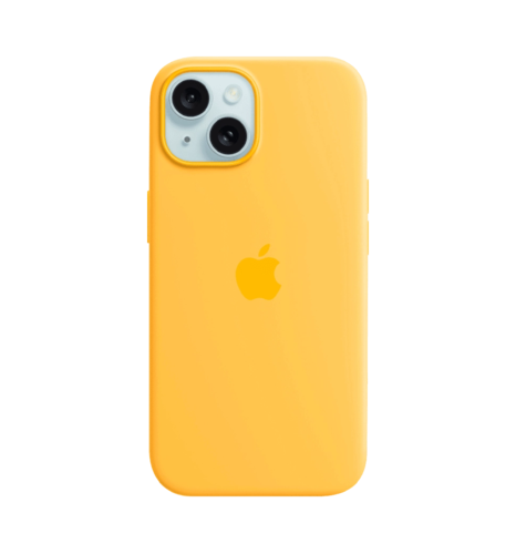 iPhone 15 Silicone Case with MagSafe Sunshine (MWNA3ZM/A)