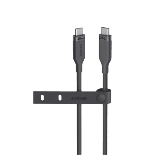 Кабель ANKER USB-C to USB-C - 0.9m 240W 20 Gbps 4K Video Tranfer Bio-Nylon (Чорний)
