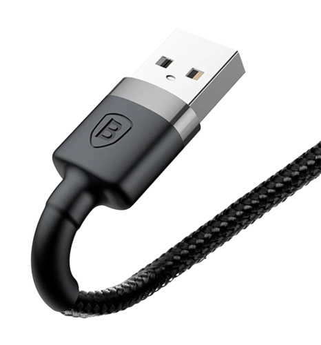 Кабель Baseus Cafule Cable 2.4A 1m Black (CALKLF-BG1)