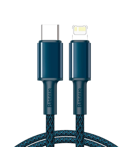 Кабель Baseus High Density Braided Type-C to Lightning PD 20W 1m Blue (CATLGD-03)