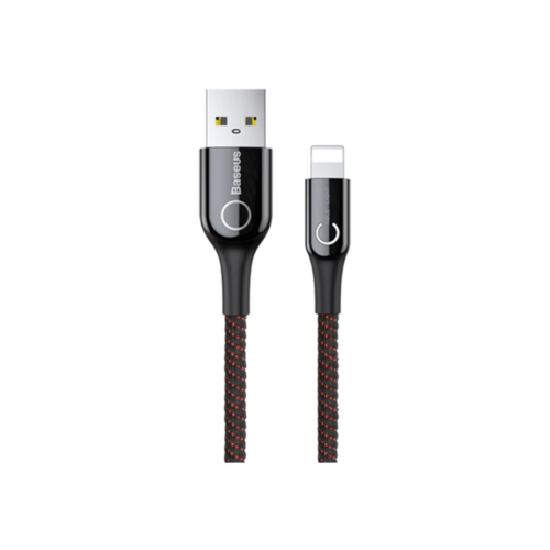 Кабель Baseus Lightning C-shaped 2.4A 1m (CALCD-01) Black