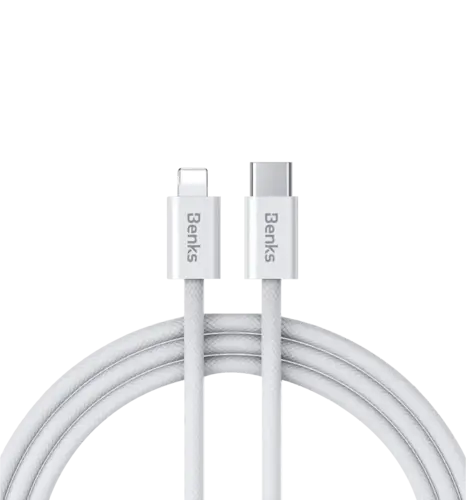 Кабель Benks D46 Type-C to Lighting White 2m (27W) (C.D.SJ.FC.WE.LA32)
