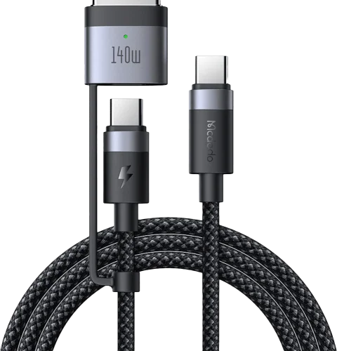 Кабель Mcdodo [CA-0140] USB-C to USB- C/MagSafe 3 240W/140W 2m (Black)