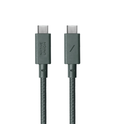 Кабель Native Union Anchor Cable USB-C to USB-C Pro 240W Slate Green (3 m) (ACABLE-C-GRN-NP)